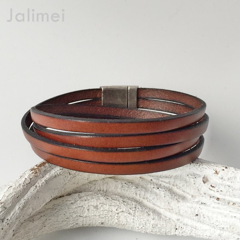 JalimeiWickelarmband - Jalimei Herren braun