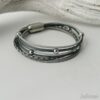 Lederarmband aus Nappa grau schlicht