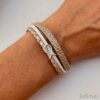 Armband Fisch Konfirmation Glitzer rosegold