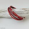 Lederarmband Nappa rot