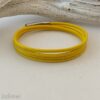Wickelarmband Nappaleder in sommerlichem Gelb