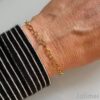 tolles Freundschaftsarmband mit Herzchen gold