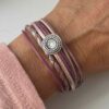 Lederarmband Ethno beere