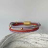 Lederarmband Nappa Gold in bunt